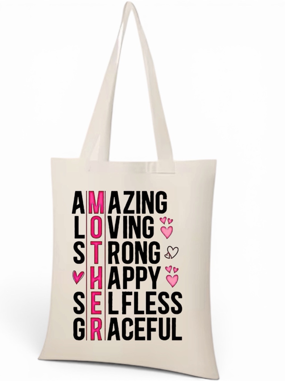 Mother Vertical Accent Tote Bag
